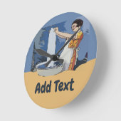 Ronde Horloge de la salle de blanchisserie, ajouter le n (Angle)