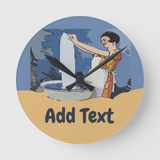 Ronde Horloge de la salle de blanchisserie, ajouter le n (Recto)