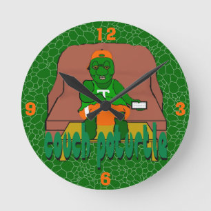 Ronde Horloge de la tortue de canapé