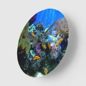 Ronde Horloge de l'aquarium du poisson (Angle)