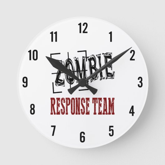 Ronde Horloge de l'équipe de réponse de Zombie (Recto)