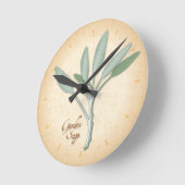 Ronde Horloge de l'herbe Garden Sage (Angle)