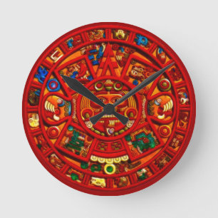 Ronde Horloge de l'historique aztèque du disque Sun Maya