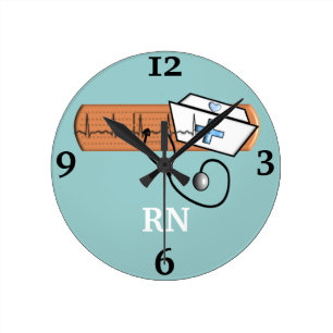 Ronde Horloge de l'infirmier autorisé "RN"