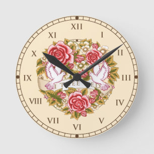 Ronde Horloge de mariage 'I Thee Wed'