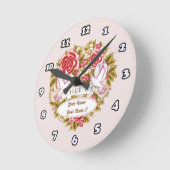 Ronde Horloge de mariage "Je t'épouse" (Angle)