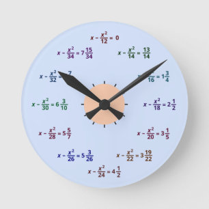 Ronde Horloge de maths (AM-PM)