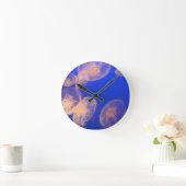 Ronde Horloge de méduses éclatantes (Maison)