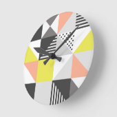 Ronde Horloge de motif de style de Scandi (Angle)