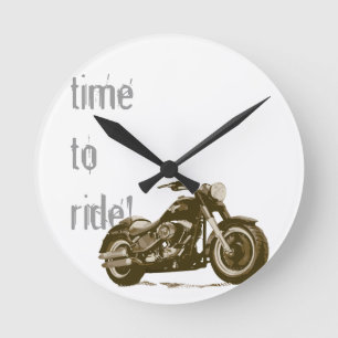 Ronde Horloge de moto - heure de monter