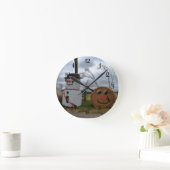 Ronde Horloge de Noël d'une ferme (Maison)