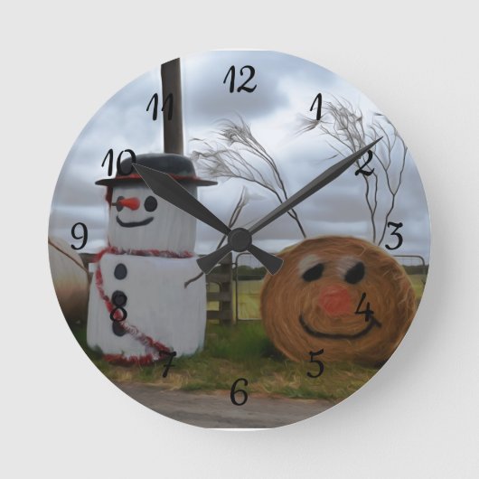 Ronde Horloge de Noël d'une ferme (Recto)