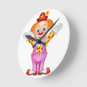 Ronde horloge de paroi avec clown (Angle)