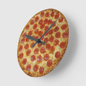 Ronde Horloge de pizza de temps de pizza (Angle)