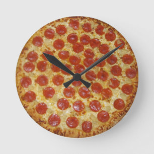 Ronde Horloge de pizza de temps de pizza