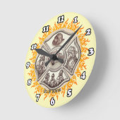 Ronde Horloge de pompier à croix de Malte (Angle)