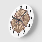 Ronde Horloge de pompier à croix de Malte (Angle)