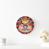 Ronde Horloge de porc barbecue King (Maison)