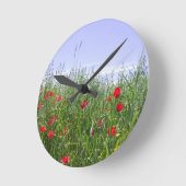 Ronde Horloge de pré de pavot (Angle)
