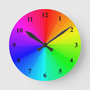 Ronde Horloge de roue de couleur