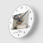 Ronde Horloge de salle de bains de nounours (Angle)