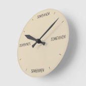 Ronde Horloge de Somewhen (dans toute couleur) (Angle)