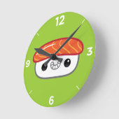 Ronde Horloge de Sushi Kawaii Nigiri (Angle)