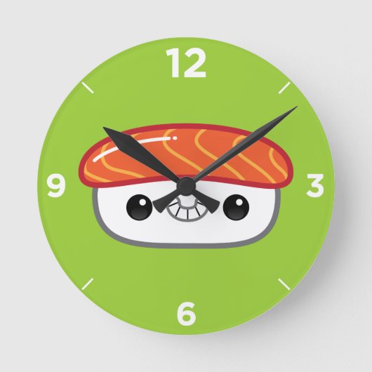 Ronde Horloge de Sushi Kawaii Nigiri (Recto)