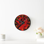 Ronde Horloge de tête Art déco (Maison)