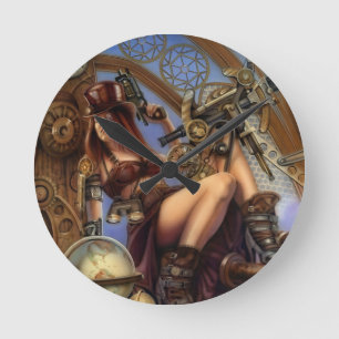 Ronde Horloge de voyageur de temps de Steampunk !