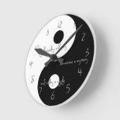 Ronde Horloge de Ying et de yang (Angle)