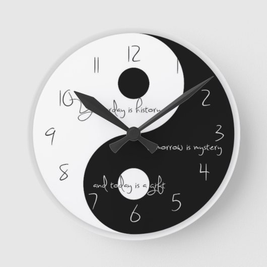 Ronde Horloge de Ying et de yang (Recto)