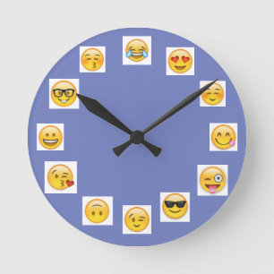 Ronde horloge d'emoji