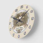 Ronde Horloge des ailes Cross Heart (Angle)