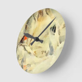 Ronde Horloge des chevaux et des oiseaux (Angle)