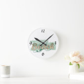 Ronde Horloge des couleurs de plage (Maison)