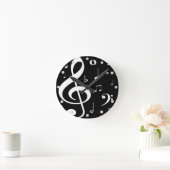 Ronde Horloge des notes musicales (Maison)