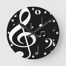 Horloge des notes musicales