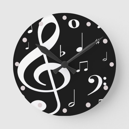 Ronde Horloge des notes musicales (Recto)