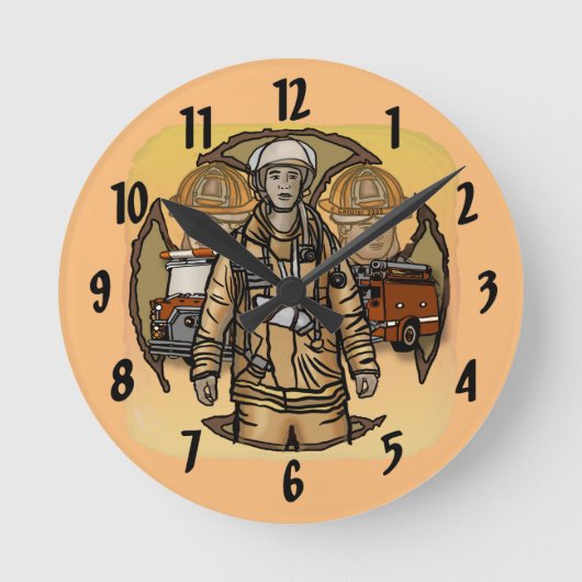 Ronde Horloge des pompiers tellement prêts (Recto)