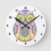 Horloge des yeux clairs Owlushka