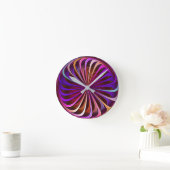 Ronde Horloge d'illusion optique - Multicolore (Maison)