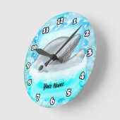 Ronde Horloge Dolphin Play (Angle)