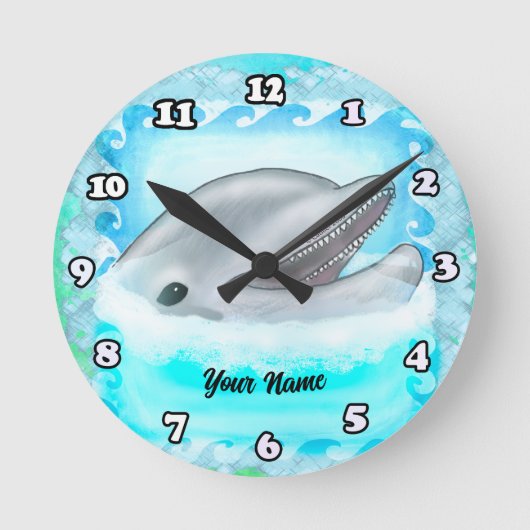 Ronde Horloge Dolphin Play (Recto)