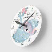 Ronde Horloge dormante avec bébé Koala (Angle)