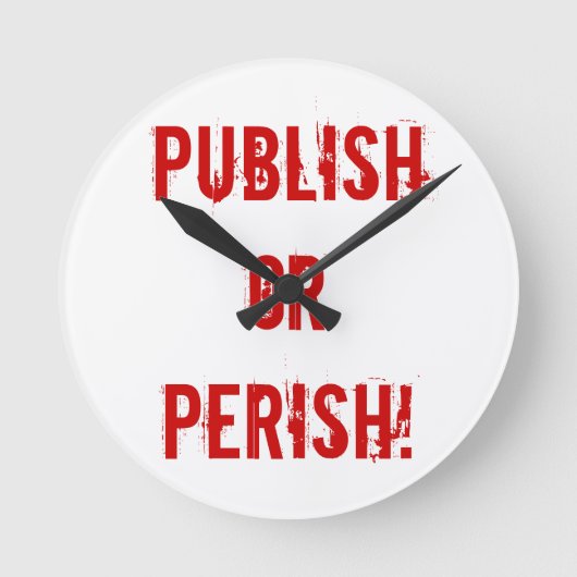 Ronde Horloge d'ouverture - Publier ou périr (Recto)