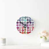 Ronde Horloge du bouton de couture (Maison)