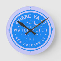 Horloge du compteur d'eau bleu de la Nouvelle-Orlé