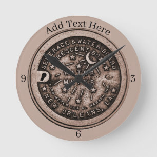 Ronde Horloge du compteur d'eau de la Nouvelle-Orléans,