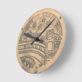 Ronde Horloge du couvercle du manteau (Angle)